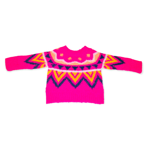 Cat & Jack Other - Cat & Jack | Pink Geometric Pullover Crewneck Sweater | Size 2T